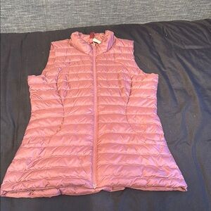Pack It Down Pink Quilted Puffer Vest